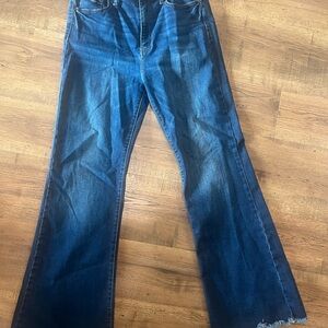 Wax Jean Dark Blue Flare Jeans size 13/31 stretch.EUC